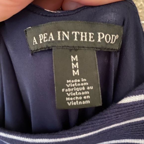 A Pea in The Pod Navy Dress - Picture 2 of 5